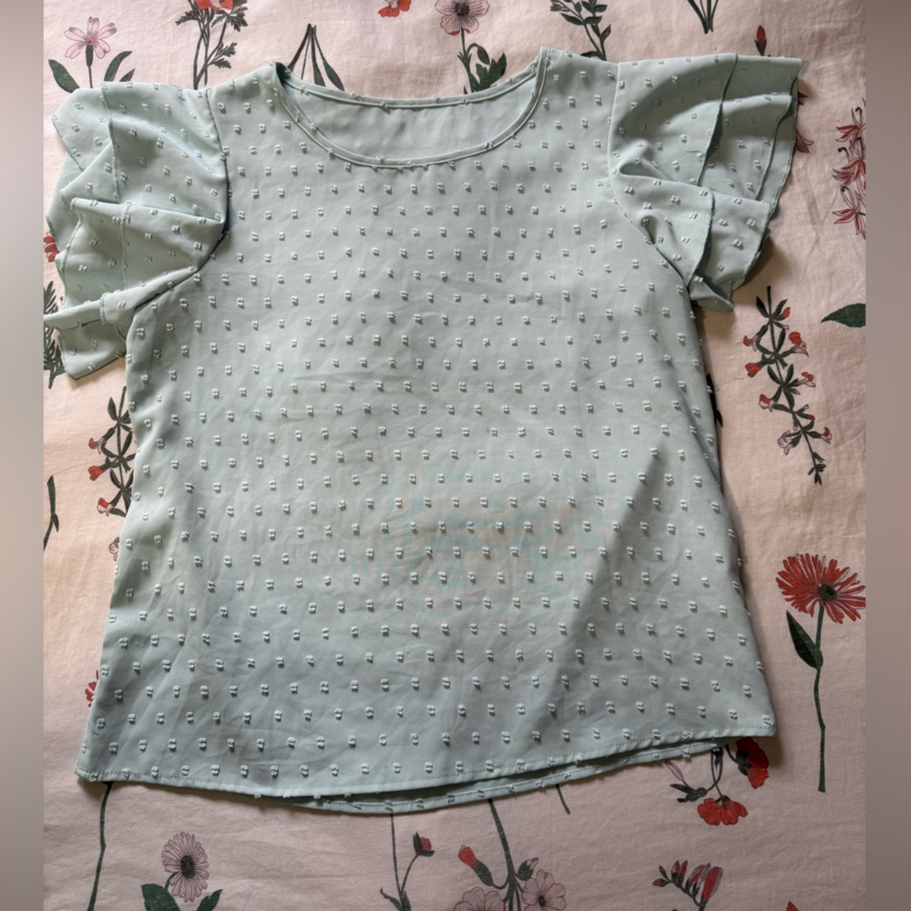 Mint Green Blouse